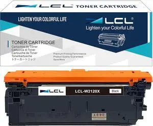LCL 212X Black High-Yield Toner Cartridge Replacement for HP 212A W2120A W2120X for Color Laserjet Enterprise M554, M555 Series, Color Laserjet Enterprise MFP M578 Series Printers (1-Pack)