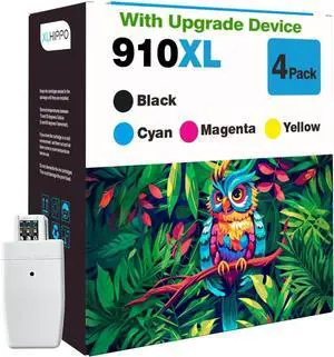 910XL Ink Cartridges for HP Printers Replacement for HP 910XL Ink Cartridges Combo Pack HP 910 Ink Compatible for OfficeJet Pro 8020 8025 8028 8035 Office Jet 8010 8015 8018 8022 (BCMY 4-Pack)