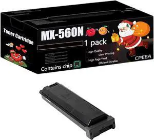 Compatible for Sharp MX-560NT Toner Cartridge Work for Sharp MX-M5050 MX-M5051 MX-M5070 MX-M5071 MX-M5071S Printers, with Chip, High Yield 41000 Pages, Clear Printing (1 Pack Black)