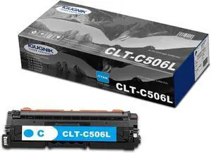 1-Pack CLT-C506L High Yield Cyan Toner Cartridge(with chip), Replacement for Samsung CLT-C506L for CLP-680DW CLP-680ND CLX-6260FD CLX-6260FR CLX-6260FW CLX-6260ND Printer
