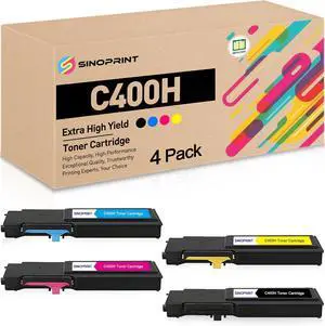 C400 C405 Toner 106R03512 106R03513 106R03514 106R03515 Extra High Yield Toner Cartridge Replacement for Xerox VersaLink C400 C405 C400D C400DN MFP C405 C405N C405DN (4-Pack BCMY)