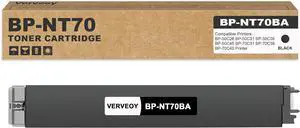 BP-NT70 BP-NT70BA High Yield Black Toner Cartridge Replacement for Sharp BP-NT70 for BP-50C26 BP-50C31 BP-50C36 BP-50C45 BP-70C31 BP-70C36 BP-70C45 Printer (1-Pack, Black)