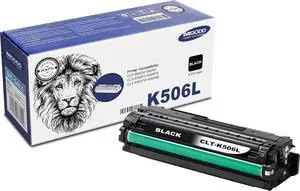 CLT-K506L Black Toner Cartridge (with Chip) Replacement Compatible for Samsung CLP-680DW 680ND CLX-6260FD 6260FR 6260FW 6260ND Printers (1BK)