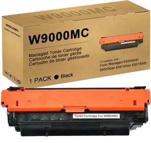 W9000MC Black Toner Cartridge 32,000 Pages Compatible with Color Managed E65060dn E65050dn E65160dn E65150dn Printers(1-Pack)