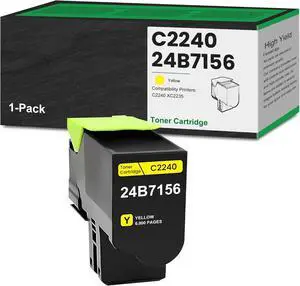 24B7156 Yellow Toner Cartridge Remanufactured C2240 Toner for C2240 XC2235 Printer Replacement for Lexmark 24B7156 Yellow Toner Cartridge (6,000 Pages, 1 Pack)
