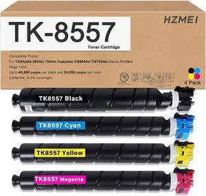 TK8557 TK-8557 Toner Cartridge High Yield Remanufactured Compatible for Kyocera TASKalfa 6054ci 7054ci Copystar CS6054ci CS7054ci Series Printers,TK-8557K TK-8557C TK-8557M TK-8557Y