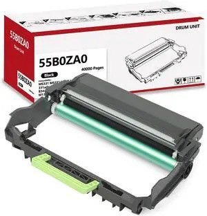 55B0ZA0 Imaging Unit Compatible 55B0ZA0 Black Drum Unit Replacement for Lexmark MS331 MS331dn MS431dn MX331adn MX431adn B3340dw B3442dw MB3442adw XM1342 M1342 MB3442i Printer (1-Pack)
