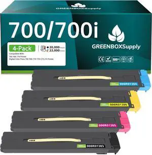 700 700i High Yield Toner Cartridge Replacement for Xerox 006R01383 006R01384 006R01385 006R01386 for 700 700i Digital Color Press 700 770 C75 Printer (4-Pack)