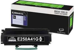 E250 (E250A41G) Black Toner Cartridge, Compatible 1 Pack E250A41G Replacement for Lexmark E250A41G for E250D E250DN E350D E350DN E352DN Printer | Up to 4,000 Pages 1 Each