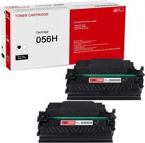 2 Pack 056H Black with chip Toner Cartridge: Compatible CRG 056H Replacement for Canon Color imageCLASS LBP320 imageCLASS LBP325dn imageCLASS MF540 Series Printer