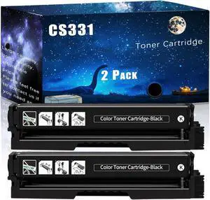 CS331 Compatible Toner Cartridge Replacement for Lexmark High Yield Compatible CS331dw CS431dw CX331adwe CX431adw Printers, Meet Printing Needs (2 Pack Black)