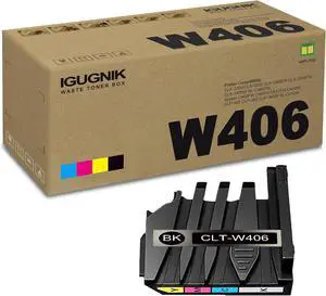 1 Pack CLT-W406 Waste Toner Boxwith Chip Replacement for Samsung CLT-W406 Work with CLT-W406 CLX-3300 CLX-3305 CLX-3305FN CLX-3305FW CLX-3305W SL-C460FW Xpress C460FW C460W C410FW C410W CLP-360 C