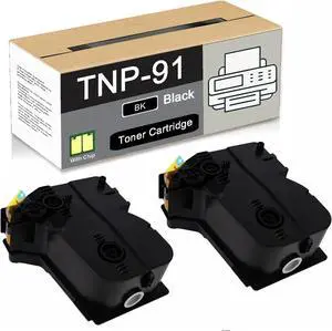 Compatible High Yield Toner Cartridge TNP-91 TNP91, Use for Konica Minolta Bizhub 4700i Printers (Black×2)