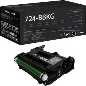 724-BBKG Drum Unit Compatible for Dell S2815dn S2810dn H815dw Printers, with Chip, High Yield 85000 Pages, High-Definition Printing (Black)