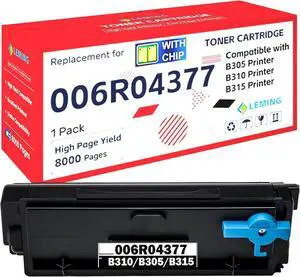 B305 B310 B315 Toner Cartridge 8000 Pages (with Chip) Compatible with Xerox B315 B310 B305 B305DNI B310DNI B315DNI Printer for Xerox 006R04376 006R04377 006R04378 Toner Cartridge (1-Pack)