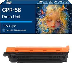 Compatible with Canon GPR-58 GPR58 Drum Unit Work for Canon imageRUNNER Advance C256iF II C356iF II imageRUNNER Advance DX C259iF Printers (1 Pack Cyan)