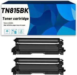 TN815 TN-815BK TN-815C TN-815M TN-815Y Toner Cartridge Compatible for Brother HL-L9430CDN HL-L9470CDN MFC-L9630CDN MFC-L9670CDN Printers, High Yield Printing Vivid Colors 2*Black