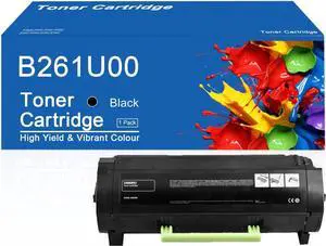 B261U00 Toner Cartridge Compatible for Lexmark B261U00 Black Toner Cartridges Work for Lexmark B2650dn B2650dw MB2650ade MB2650adwe Printers