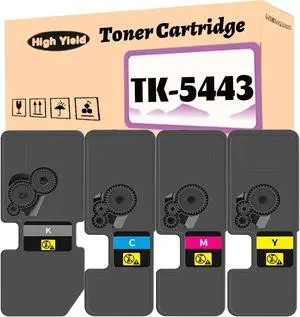 for KYOCERA TK-5443 TK5433 TK-5443K TK-5443C TK-5443M TK-5443Y Toner Cartridge for ECOSYS PA2100cx PA2100cwx Printers 4-Pack CMYK
