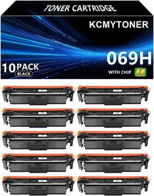 069 069H Black 10 Pack Compatible Toner Cartridge Replacement for Canon CRG069H Color ImageCLASS Mf753cdw MF751Cdw LBP674Cdw LBP673Cdw LBP674Cx MF752Cdw MF756Cx Printer(7,600 Pages
