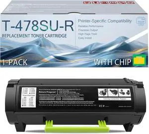 T-478SU-R High Yield Toner Cartridges Compatible for Toshiba E-Studio 408P 408S 448S 478P 478S Printers with Chip H