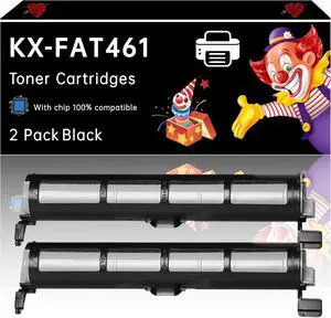 KX-FAT461 Toner Cartridges Compatible with Panasonic KX-MB2000 KX-MB2010 KX-MB2030 KX-MB2061 Printers, Enhanced Durability, Ideal for High-Volume Printing (2-Pack Black)