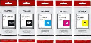 PFI-120 PFI120 Ink Tank Compatible for Canon PFI-120MBK PFI-120BK PFI-120C PFI-120M PFI-120Y for imagePROGRAF TM-300 TM-305 TM-200 TM-205 Printer (MBK/BK/C/M/Y, 5-Pack) PFI-120 PFI120 Ink Tank Compatible for Canon PFI-120MBK PFI-120BK PFI-120C PFI-120M PFI-120Y for imagePROGRAF TM-300 TM-305 TM-200 TM-205 Printer (MBK/BK/C/M/Y, 5-Pack)
