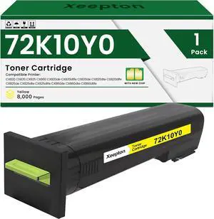 CX825 CX820 Toner Cartridge Remanufactured for Lexmark CX820 CX825 CX860 CS820 72K10Y0 for CS820de CX820de CX825de CX860de Series Printer Ink, 1-Pack CX825 Toner Kit