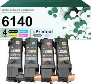 Compatible for Xerox 6140 Toner Cartridges Combo Pack Replacement for 106R01480 106R01477 106R01478 106R01479 Cartridges Fit for Xerox Phaser 6140 6140N Printers Compatible for Xerox 6140 Toner Cartridges Combo Pack Replacement for 106R01480 106R01477 106R01478 106R01479 Cartridges Fit for Xerox Phaser 6140 6140N Printers