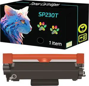 High Yield SP230T Toner Cartridges Compatible for Ricoh SP230DNW SP230FNW SP230SFNW Printers, Print Clearly (1 Pack Black)