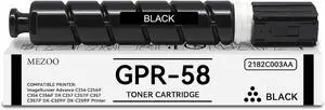 MEZOO GPR58 GPR-58 Black Toner Cartridge High Yield 2182C003AA Replacement for Canon ImageRunner Advance C256 C256iF C356 C356iF DX C257 C257iF C357 C357iF DX-C359IF DX-C259IF Printer(1-Pack,Black)
