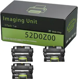 52D0Z00 Imaging Unit Compatible for Lexmark MS810dn MS810dtn MS810n Printers, High Yield 70000 Pages, Clear and Sharp, Quick to Adapt (3 Pack Black)