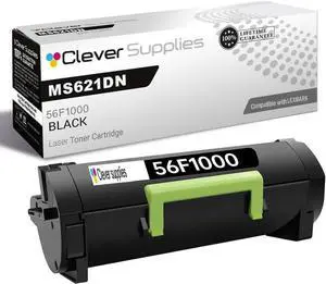 CS Replacement Compatible with Lexmark MS621DN Toner Cartridge 56F1000 to use with MS321DN MS421DN MS421DW MS521DN MS621DN MX321ADN MX521ADE MX521DE (Black, 1-Pack)