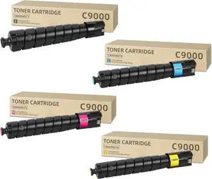 C9000 Toner Cartridge Compatible with C9000 106R04074 106R04075 106R04076 106R04077 High Capacity Ink Cartridges Replacement for Xerox VersaLink C9000 Printers 4P(BK/C/M/Y)