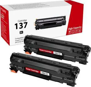 137 Toner Cartridge Black High Yield Replacement for Canon CRG-137 Toner Cartridge for imageCLASS MF212w MF216n MF217w MF244dw MF247dw MF227dw Printer (2 Pack)