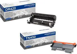 1 PK DR420 Drum & 1 PK TN450 Toner Cartridge Compatible DR420 TN450 Replacement for Brother DCP-7060D DCP-7065DN IntelliFax-2840 HL-2220 HL-2230 HL-2240 HL-2280DW MFC-7240 MFC-7360N Printer, black