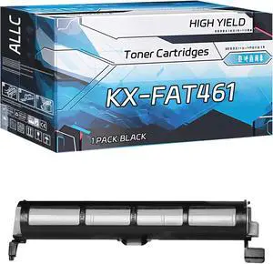 ALLC Compatible for Panasonic KX-FAT461 Toner Cartridges Work for Panasonic KX-MB2000 KX-MB2010 KX-MB2030 KX-MB2061 Printers, with Chip, High Yield 3000 Pages, Clear Printing (1 Pack Black)