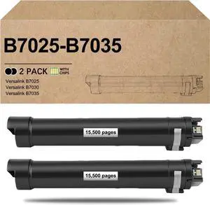 B7025 B7030 B7035 Toner Cartridge Replacement for Xerox 106R03393 Toner Cartridge for Xerox VersaLink B7025 B7030 B7035 Printers (2 Black)