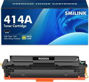 414A 414X Black Toner Cartridge: (with Chip) Compatible Replacement for HP 414A 414X W2020A W2020X Work for HP414A Color Pro MFP M479fdw M479fdn M454dw M454dn M479dw m479 m454 Printer Ink (1-Pack)