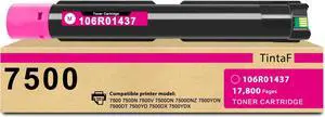 7500 7500N Toner Cartridge Magenta Replacement for Xerox 106R01437 Cartridge Work with Phaser 7500 7500N 7500V 7500DN 7500DNZ 7500YDN 7500DT 7500YD 7500DX 7500YDX Printer (17,800 Pages, 1-Pack)