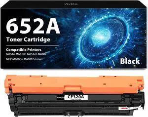 652A Black Toner Cartridge Replacement for HP 652A CF320A Compatible with M651n M651dn M651xh M680z MFP M680dn M680f Printers, 1 Pack 652A Toner Cartridge