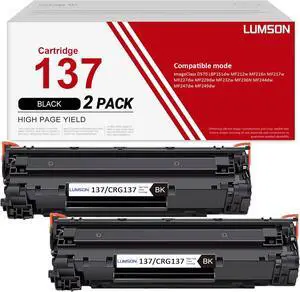 137 Toner Cartridge Black 2 Pack Replacement for Canon 137 Toner Cartridge CRG137 ImageCLASS MF232w MF247dw MF212w MF216n MF236n D570 LBP151dw MF244dw MF249dw Printer