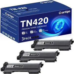 TN420 Black Toner Cartridge 3 Pack Replacement for TN-420 TN 420 Compatible with Brother HL-2270DW HL-2280DW HL-2230 HL-2240 MFC-7360N MFC-7860DW DCP-7065DN Intellifax 2840 2940 Printer