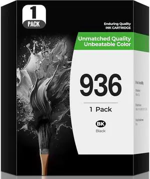 936 Ink Cartridges OfficeJet Pro 9125e 9135e 9730e 9135 9125 9730 Ink Compatible with Hp 936 Ink OfficeJet Pro 9135e 9125 e 9110b Wide Format 9730e 9128e 9122e 9130b 9128 e 9110 9130 b Printers(1BK)