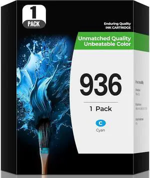 936 Ink Cartridges OfficeJet Pro 9135e 9125e 9730e 9135 9125 9730 Ink Compatible with Hp 936 Ink OfficeJet Pro 9135 e 9125e 9110b Wide Format 9730e 9128 e 9122e 9130 b 9122e 9110 9130b Printers(1C)