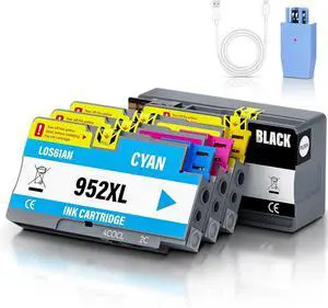 952XL 952 XL Ink Cartridges Combo Pack with Mini2.0 Compatible for HP Officejet Pro 8710 7740 8720 8702 7720 8715 8730 8740 8216 8725 8700 8200(BK C M Y)