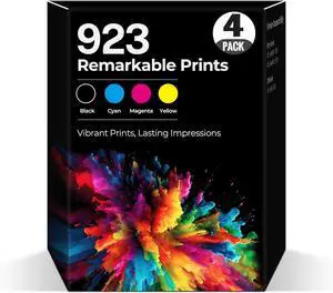 923 Ink Cartridges OfficeJet Pro 8135e 8139e 8135 e 8139 e Ink Combo Pack Compatible with Hp 923XL 923 XL 923e 923 e Ink Cartridges OfficeJet Pro 8135e 8139e 8138e 8122e 8138 8122 e Printers (4 Pack)