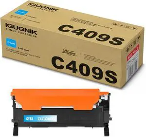 1 Pack CLT-C409S Cyan Toner Cartridge High Yield 2,800 Pages Compatible for Samsung CLP-310 310N 315 315W CLX-3170FN 3175N 3175FN 3175FW Printer