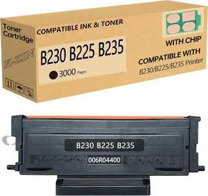 K-ZIN B230 B225 B235 Black(3000 Page,with Chip) Toner Cartridge Compatible with Xerox B230 B225 B235 Printers Replacement for 006R04400 006R04401 Black Toner Cartridge(1-Pack)