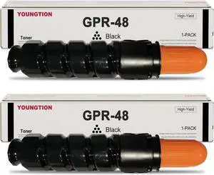 GPR-48 Black High-Yield Toner Cartridge 2-Pack Replacement for Canon GPR-48 Toner Cartridge for ImageRUNNER Advance 400 400i 400iF 500 500i 500iF 500iFG Printer.